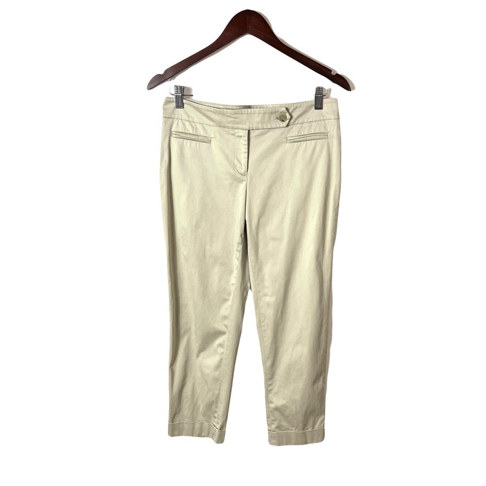 Ann Taylor Loft Khaki Marisa Pants Cropped Ankle